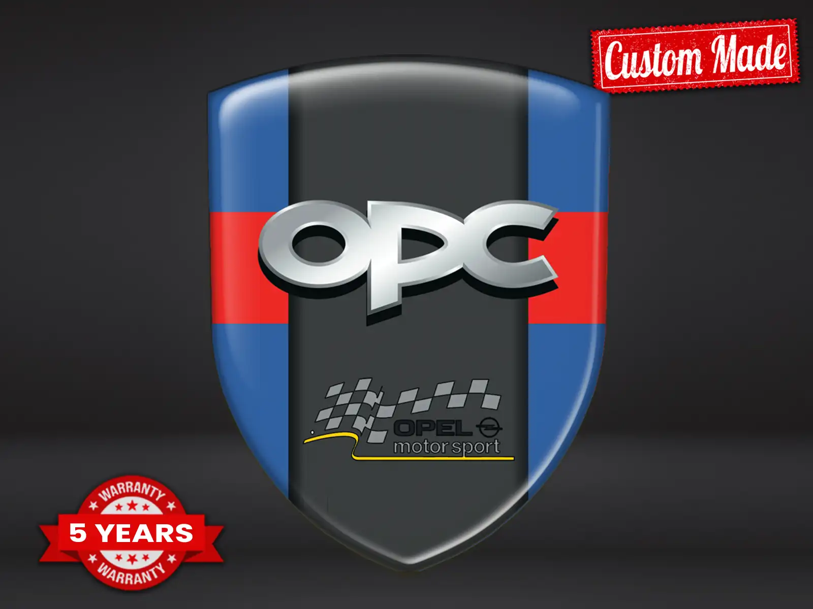 OPC Emblèmes Silicone Auto Sport Qualité Pro